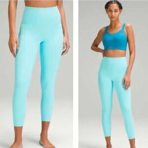 NWT lululemon Align HR Pant 28" Cyan Blue